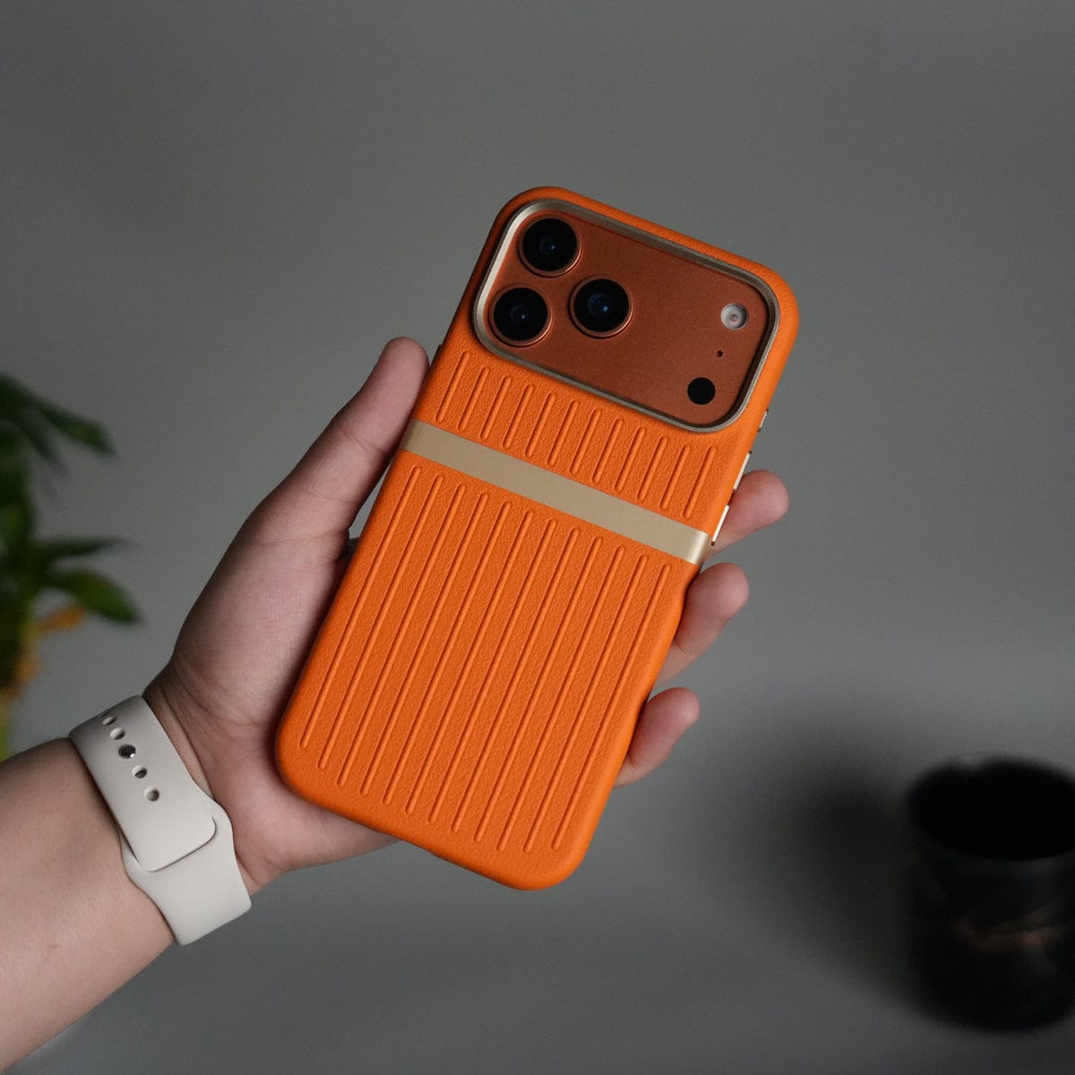 iPhone 17 Pro MagSafe Case | Premium Suitcase Textured Grip Cover with Metal Camera Bumper