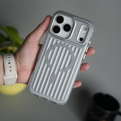 iPhone 17 Pro MagSafe Suitcase Design Case | Shiny Texture Back Cover