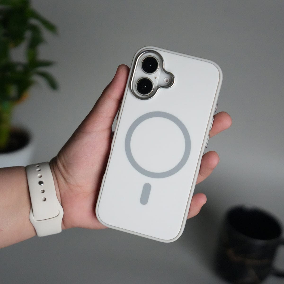 iPhone 17 Matte MagSafe Case | Electroplated Camera Frame | Shockproof Back Cover