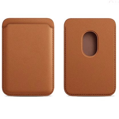 Luxury Leather Magnetic MagSafe Wallet For iPhone MagSafe Phones