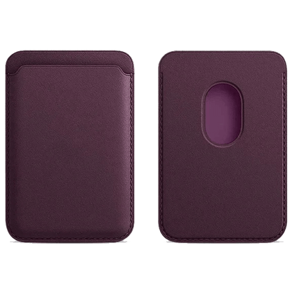Luxury Leather Magnetic MagSafe Wallet For iPhone MagSafe Phones