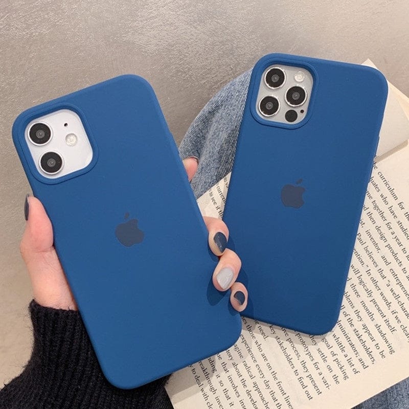 iPhone Liquid Silicone Case Cover ( COBALT BLUE )