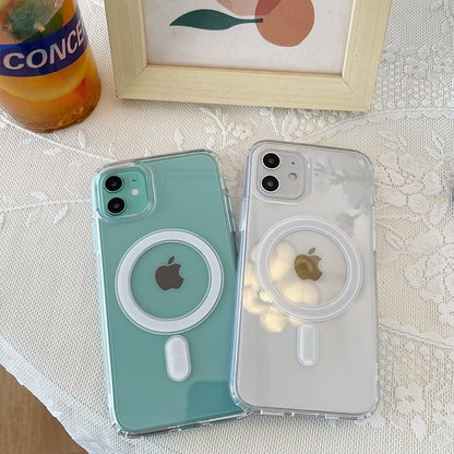 iPhone Transparent Magsafe Magnetic Case
