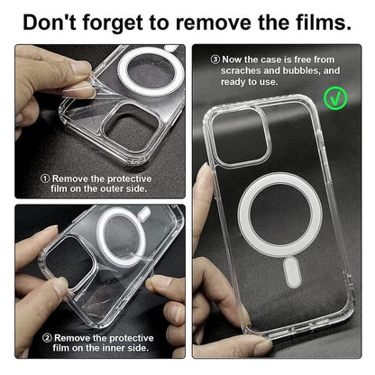 iPhone Transparent Magsafe Magnetic Case