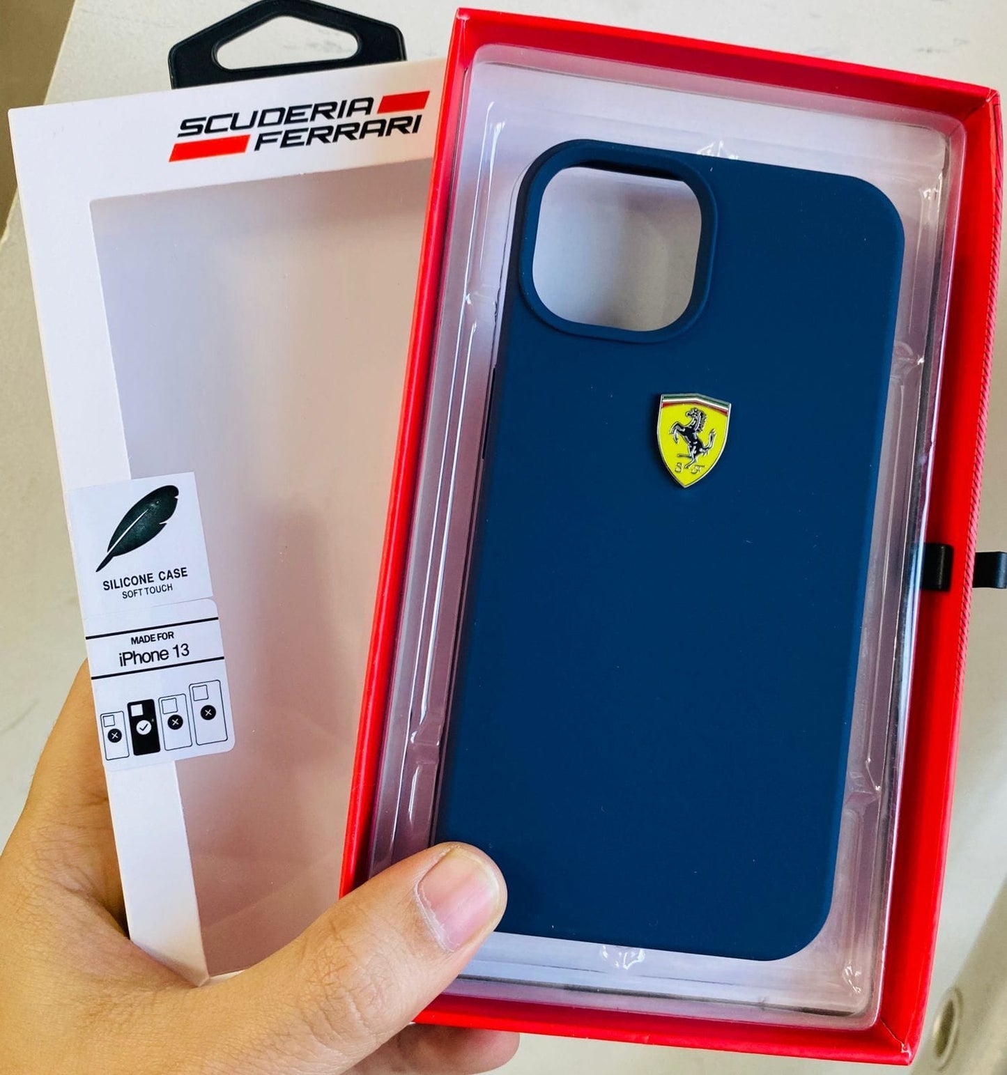 iPhone Ferrari Sports Car Logo Silicone Case Cover