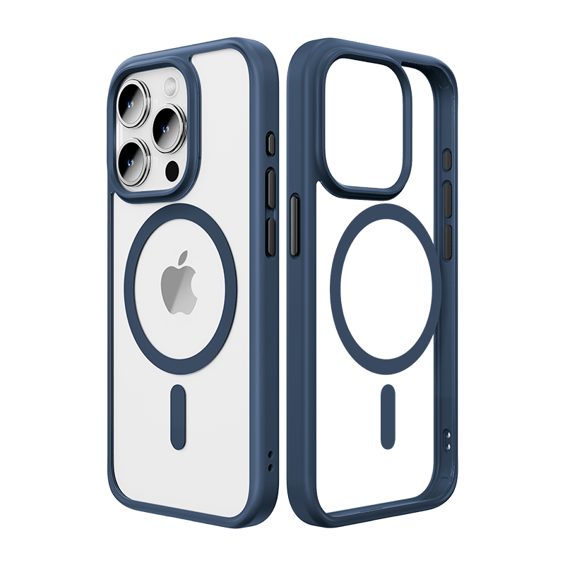 iPhone Luxury Side Edge Silicone Transparent Crystal Clear Case Cover With Magsafe