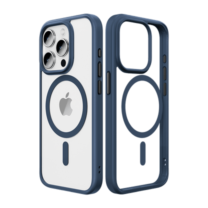 iPhone Luxury Side Edge Silicone Transparent Crystal Clear Case Cover With Magsafe