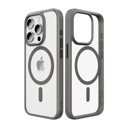 iPhone Luxury Side Edge Silicone Transparent Crystal Clear Case Cover With Magsafe