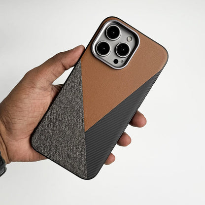 iPhone 15 Series 3 Texture Design Metal Camera Bumper Cover