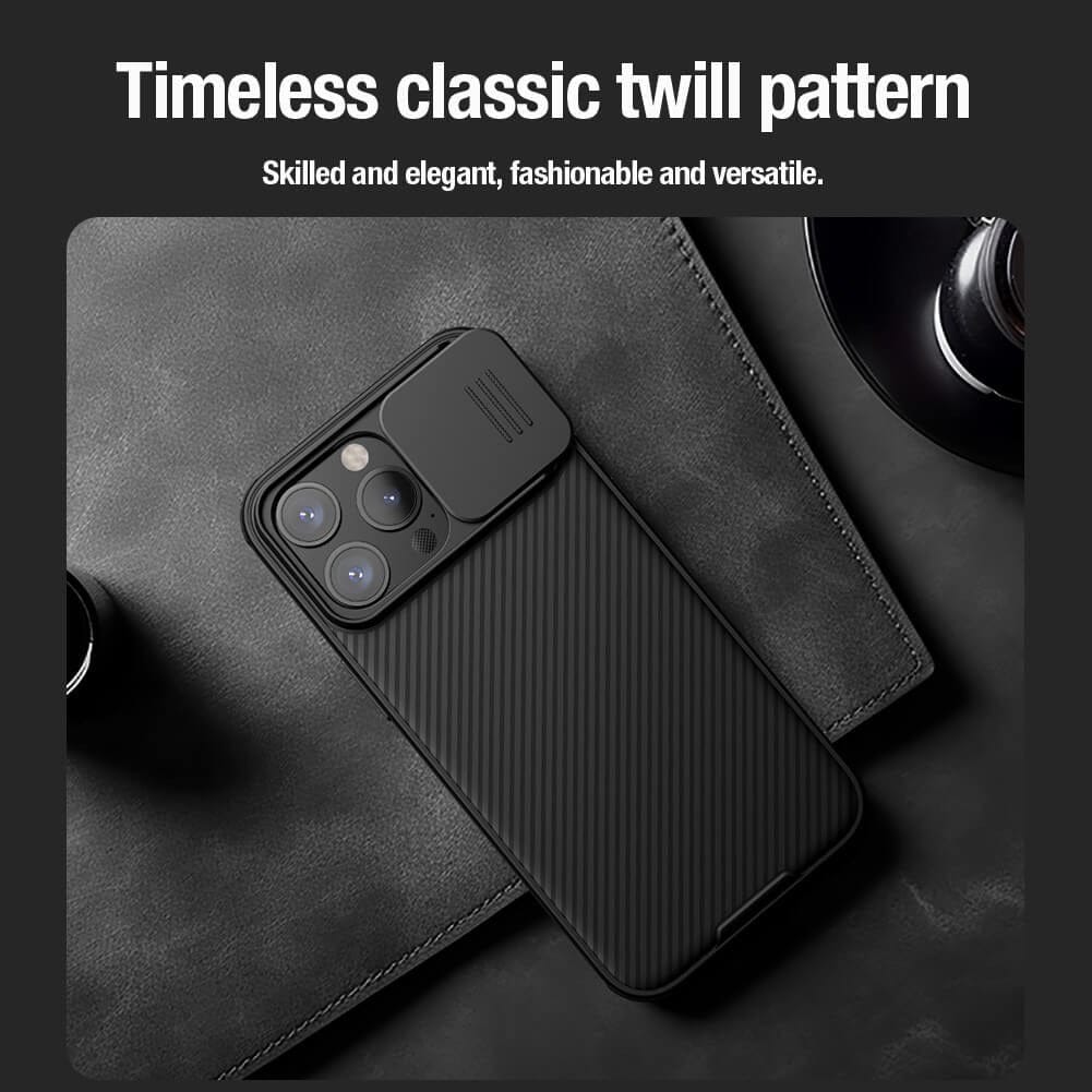 iPhone 15 Pro Nillkin CamShield Pro Case Cover Black