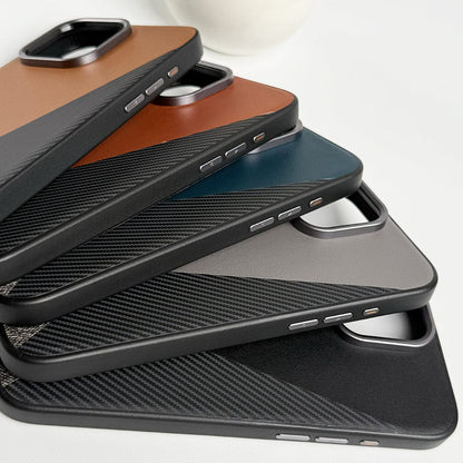 iPhone 15 Series 3 Texture Design Metal Camera Bumper Cover