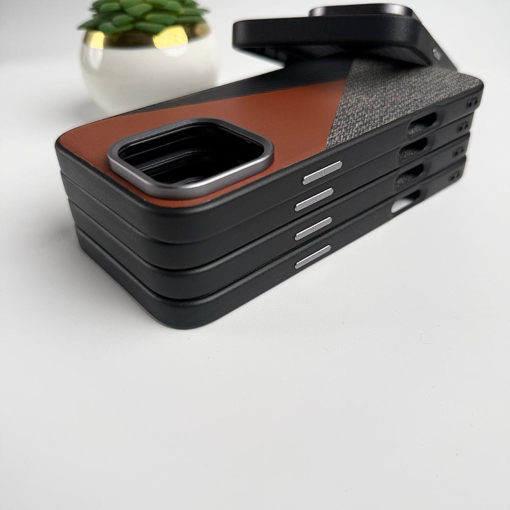 iPhone 15 Series 3 Texture Design Metal Camera Bumper Cover