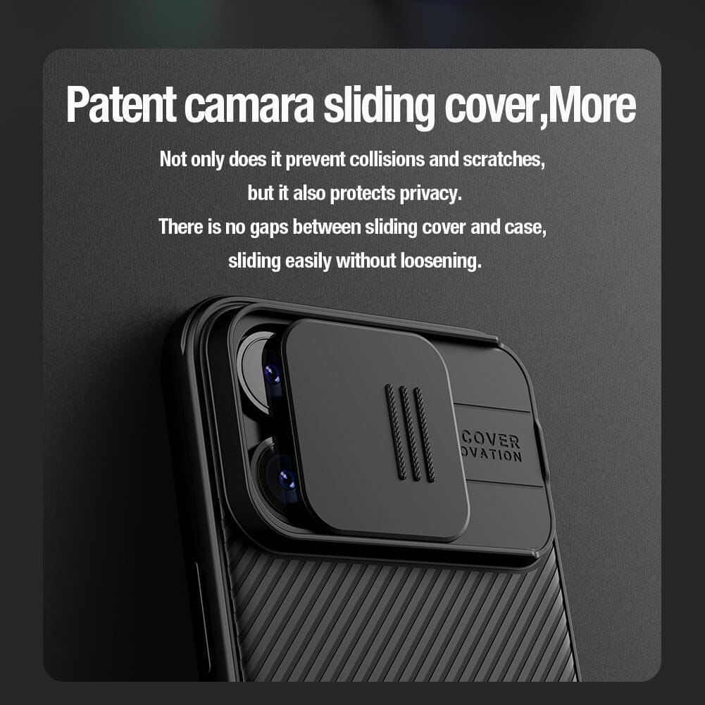 iPhone 15 Series CamShield Camera Protection Case Cover (Titanium Grey)