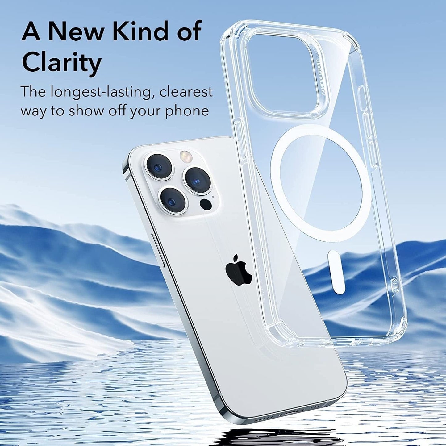 iPhone 16 series Crystal Clear Transparent Soft Silicone MagSafe Case Cover