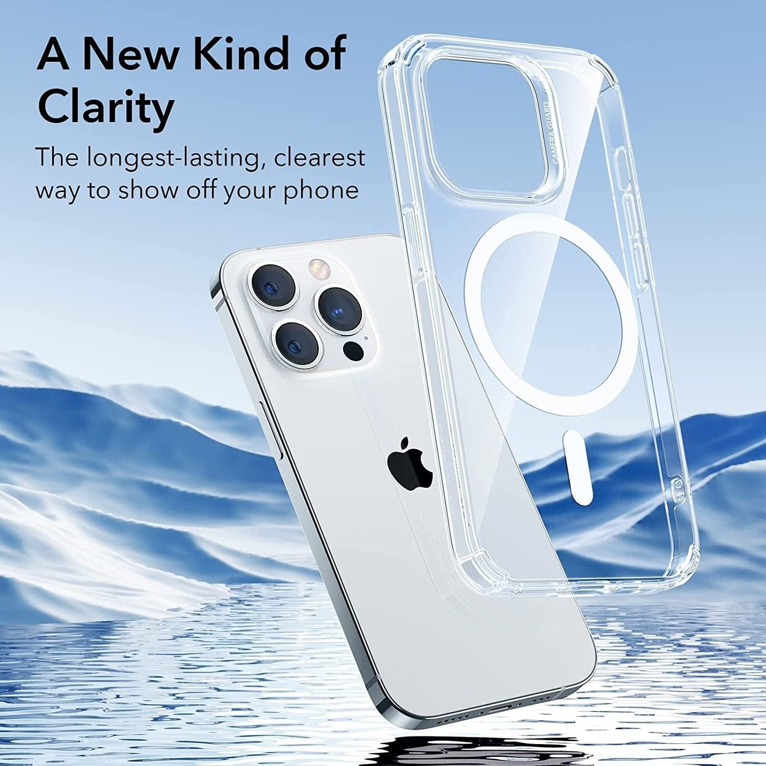 iPhone 16 series Crystal Clear Transparent Soft Silicone MagSafe Case Cover