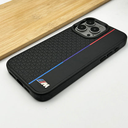iPhone 16 Series M Performance Sports Car Logo dual Shade Design Case Cover