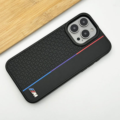iPhone 16 Series M Performance Sports Car Logo dual Shade Design Case Cover