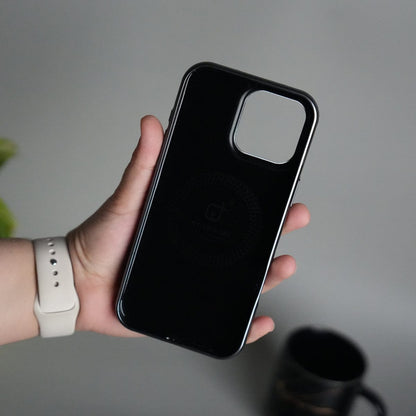 iPhone 15 Series Luxury Leather Magnetic Ring Case | Metal Camera Frame and Kickstand Cover