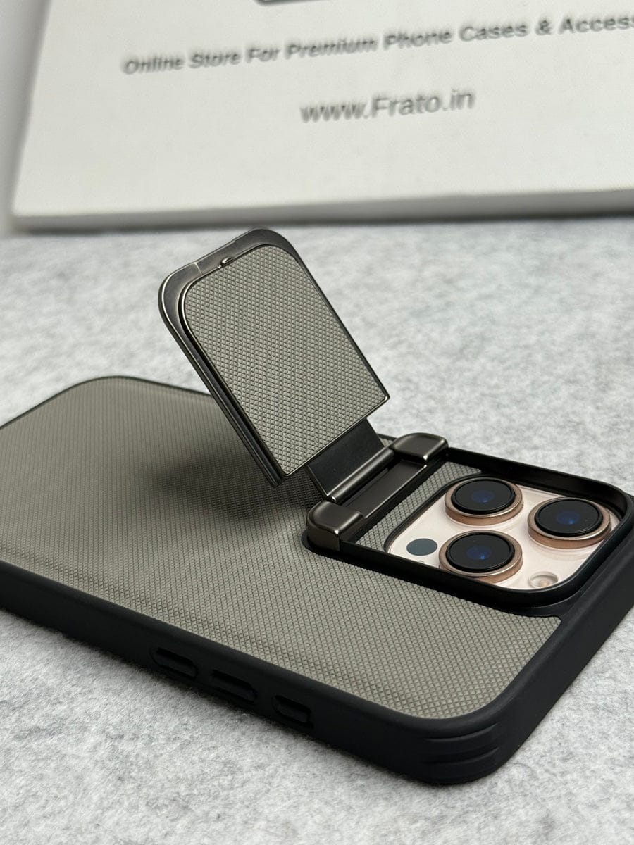iPhone Series Metal Camera Cap Stand Case Cover