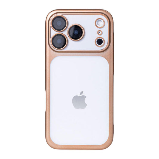 Frosted Electroplating Translucent Phone Case - Desert Gold