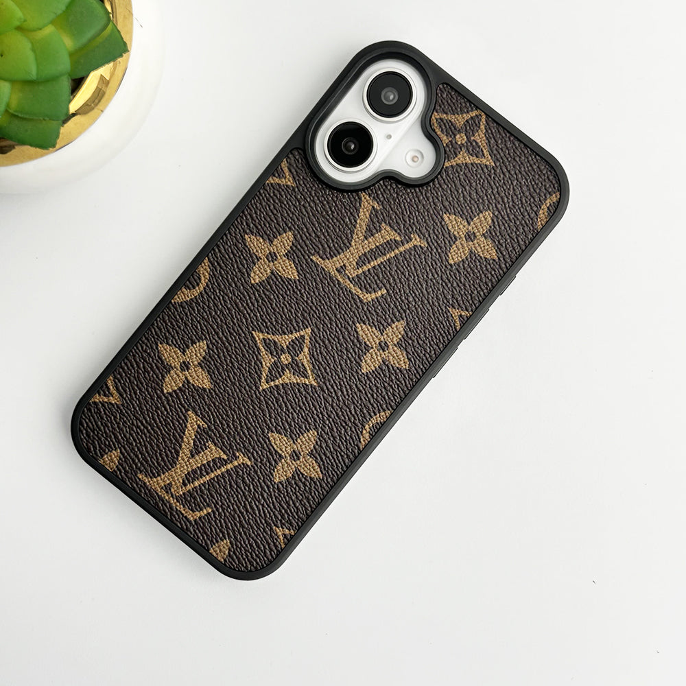 Luxury Brand Leather Case For iPhone 12-17