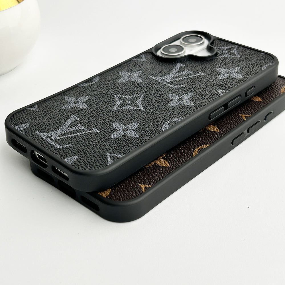 Luxury Brand Leather Case For iPhone 12-17