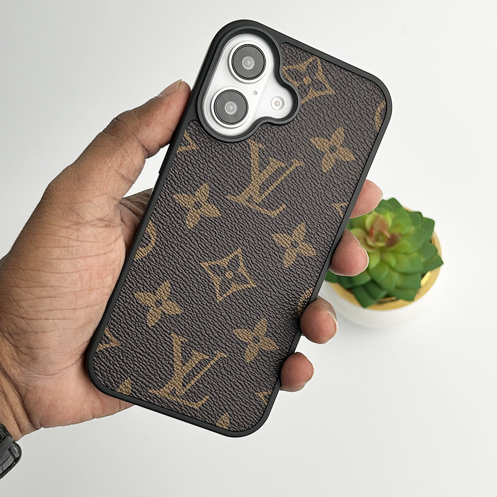 Luxury Brand Leather Case For iPhone 12-17