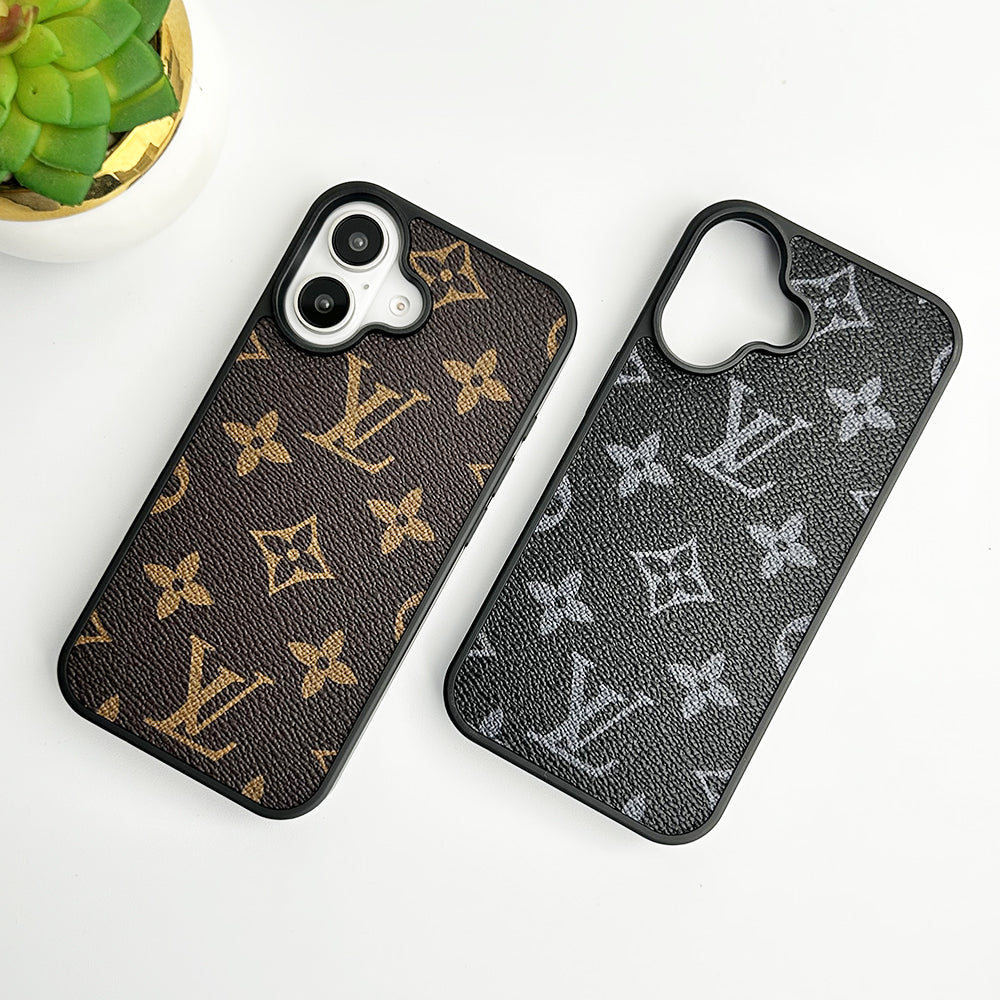 Luxury Brand Leather Case For iPhone 12-17