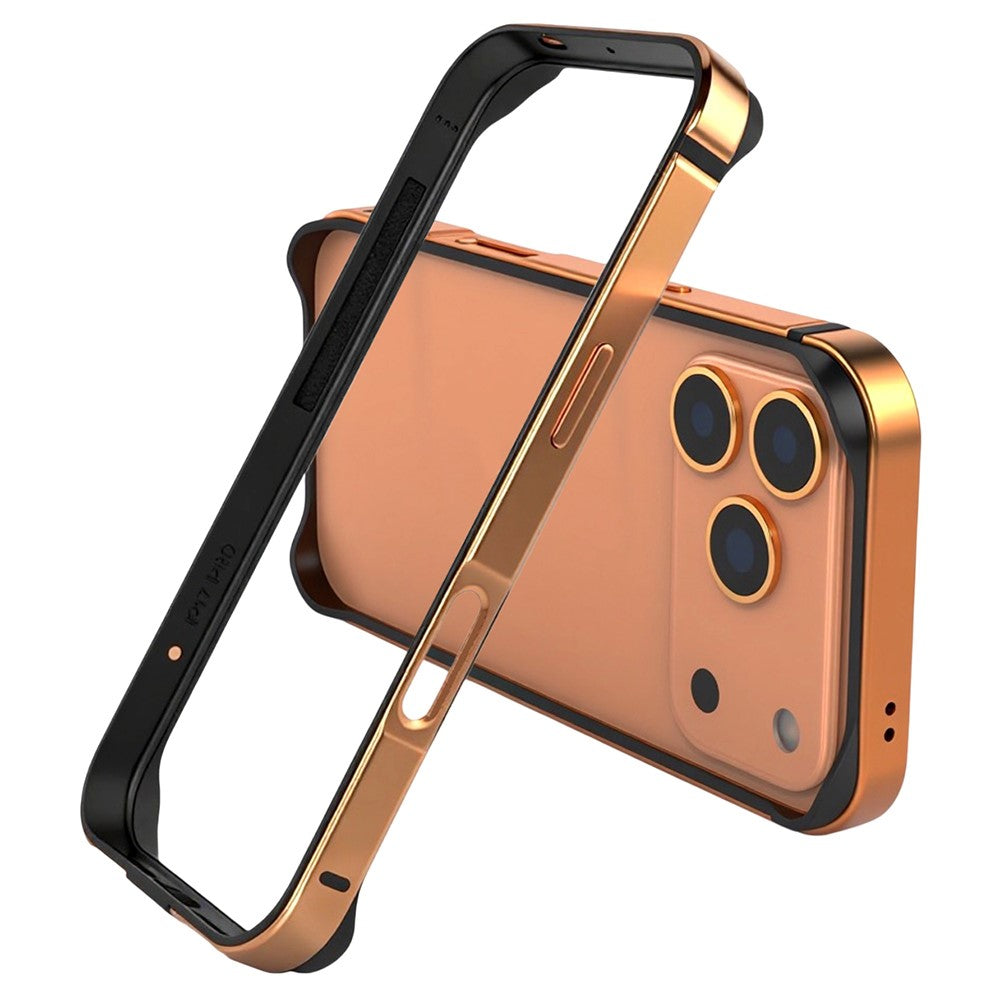 iPhone 17 Pro Max Frame Bumper Cover Inner Soft (No Back) - Orange