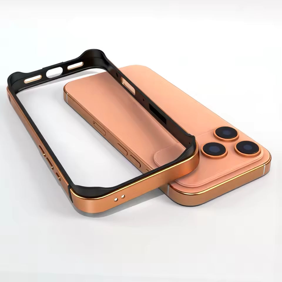 iPhone 17 Pro Max Frame Bumper Cover Inner Soft (No Back) - Black