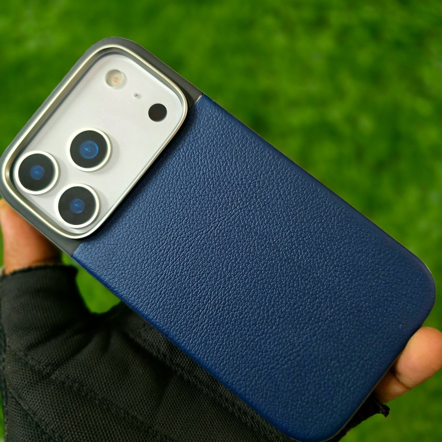 iPhone 17 Pro Max Soft TPU Leather Texture Back Cover