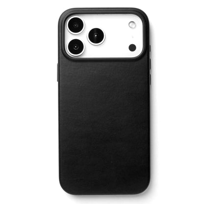 iPhone 17 Pro Max Leather Cover, Genuine Kzdoo Noble Collection Series Leather Case - Black