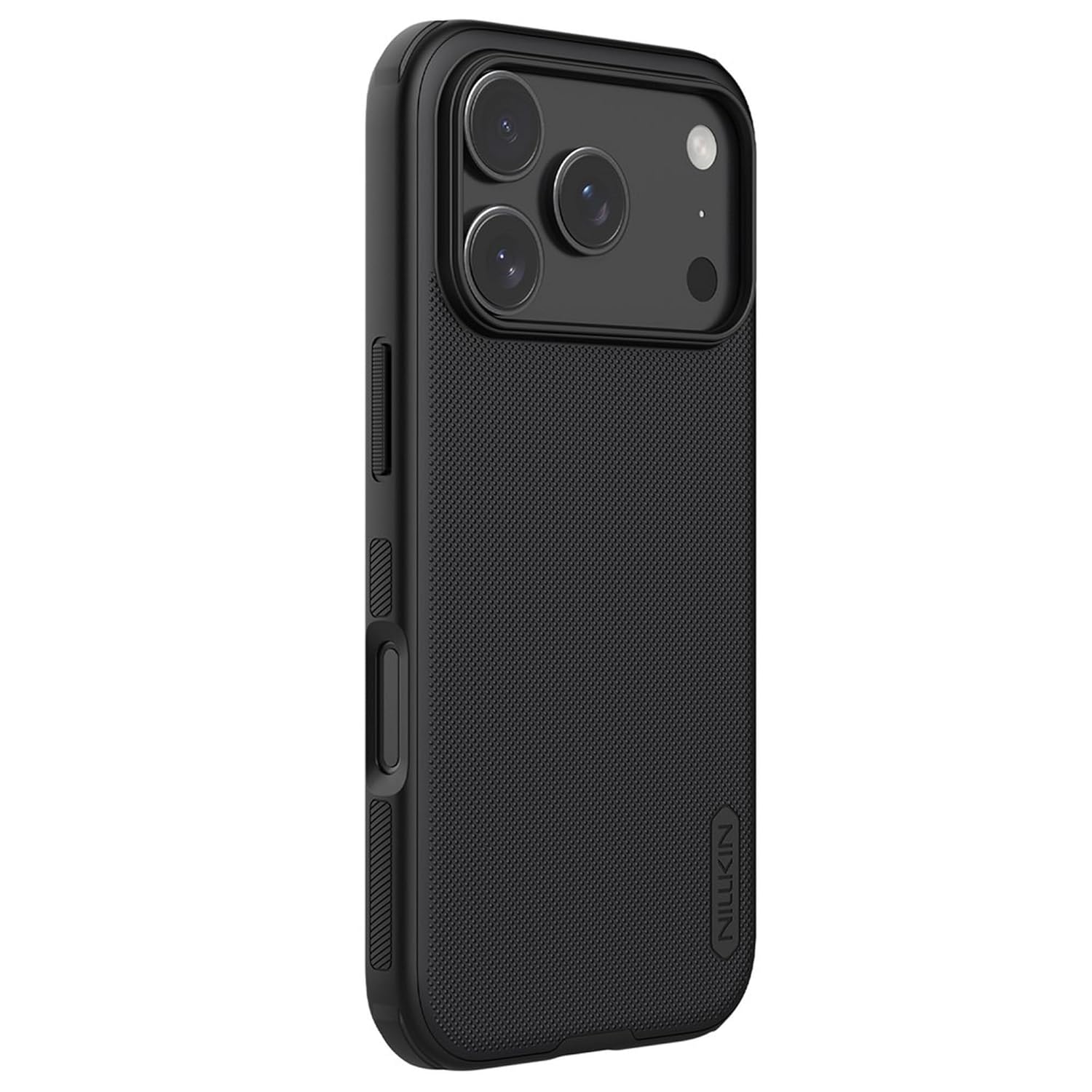 iPhone 17 Pro Max Nillkin Case, Super Frosted Shield Pro Shock Absorb Cover Raised Bezel - Black