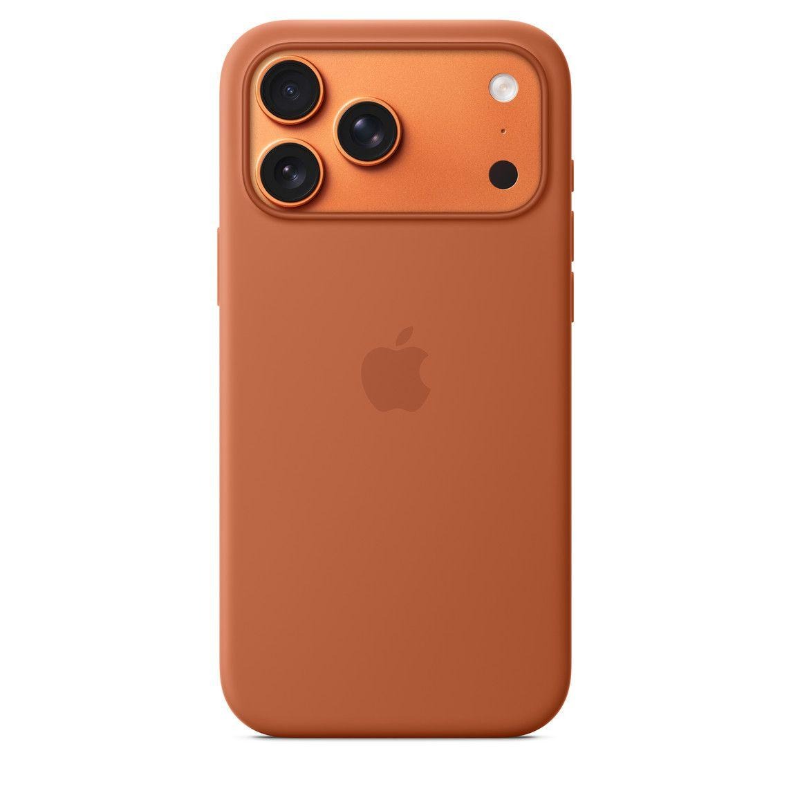iPhone 17 Pro Max Silicon Case with Magsafe and Camera Control Button - Terra Cotta