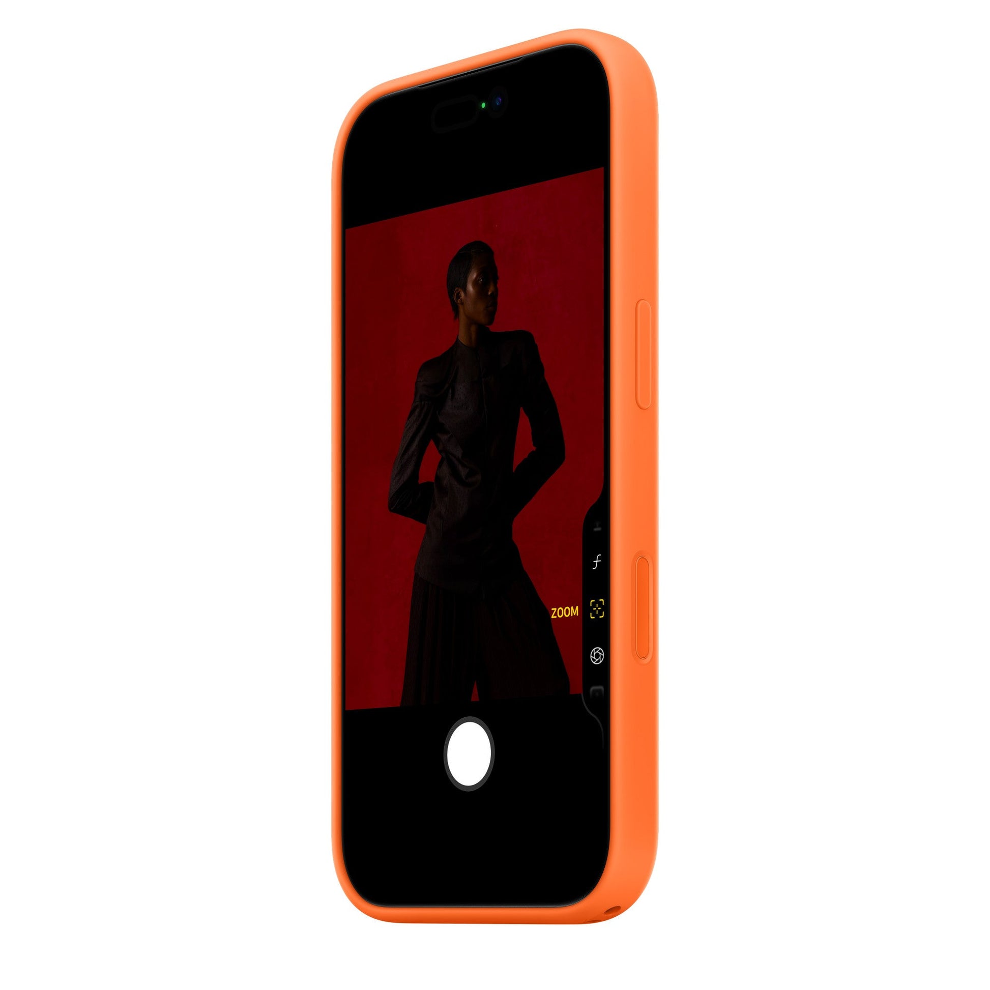 iPhone 17 Pro Max Silicon Case with Magsafe & Camera Control Button - Orange
