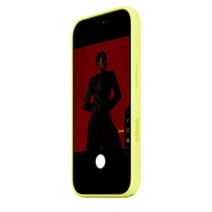 iPhone 17 Pro Max Silicon Case with Magsafe & Camera Control Button - Neon Yellow
