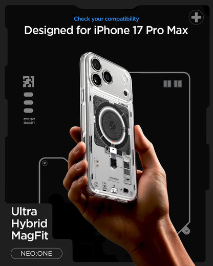 iPhone 17 Pro Max Ultra Hybrid Neo One Series MagSafe Case (TPU + Poly Carbonate) - Open Cut