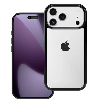 iPhone 17 Pro Max Shockproof Anti Yellowing Transparent Case Soft TPU Side Black