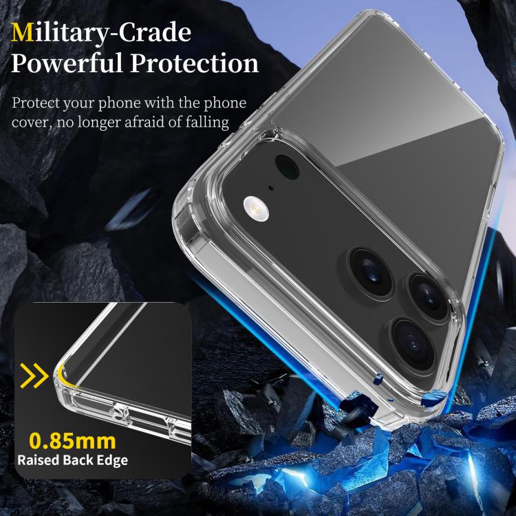 iPhone 17 Pro Max Shockproof Soft TPU Transparent Case - Clear