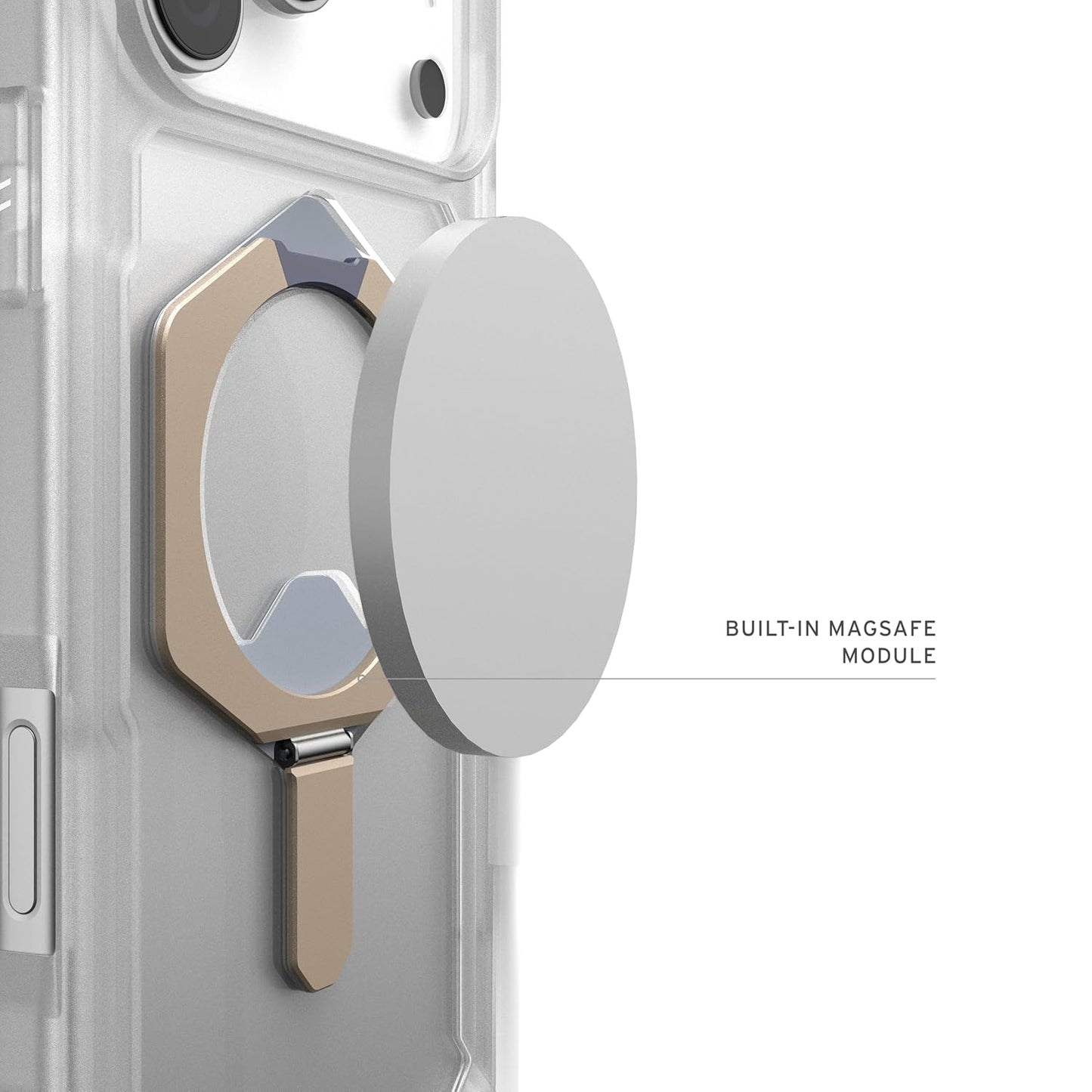 iPhone 17 Pro Max UAG Case, Military Grade Protective UAG Plasma XTE Series with Magsafe & Kickstand - Clear