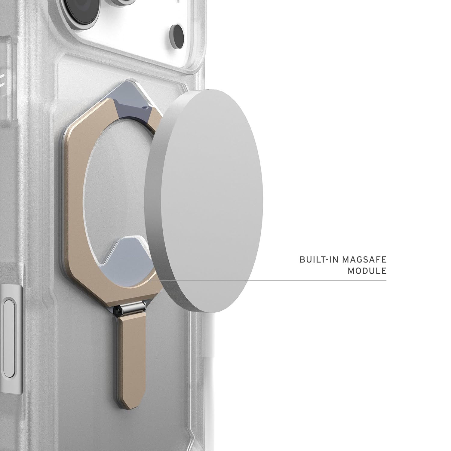 iPhone 17 Pro Max UAG Case, Military Grade Protective UAG Plasma XTE Series with Magsafe & Kickstand - Clear