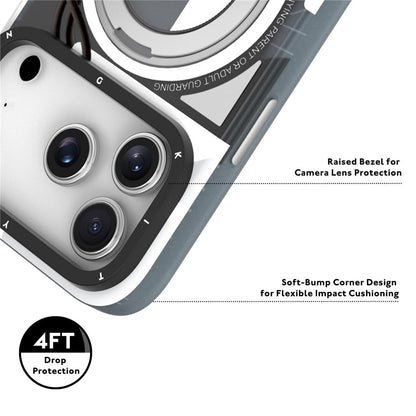 iPhone 17 Pro Max Youngkit Cover, Starship Series 360° Rotation Ring Stand with Magsafe - Orange