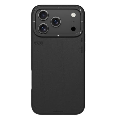 iPhone 17 Pro Max Leather Case, YOUNGKIT Matte Finish Leather Cover with Magsafe - Black