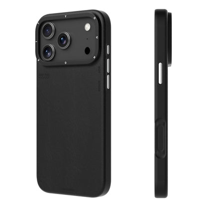 iPhone 17 Pro Max Leather Case, YOUNGKIT Matte Finish Leather Cover with Magsafe - Black