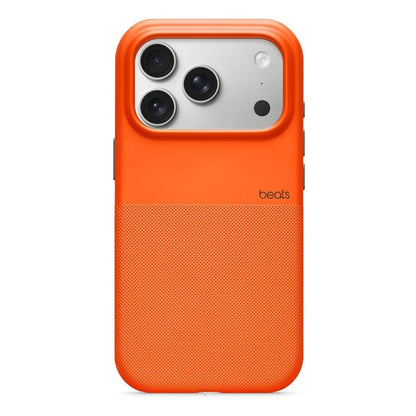 iPhone 17 Pro Max beats Case, Matte Texture with Microfibre Lining with Magsafe & Camera Control Button - Sierra Orange