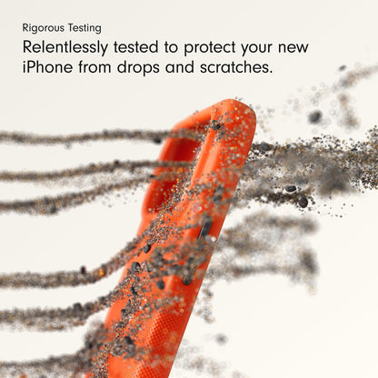 iPhone 17 Pro Max beats Case, Matte Texture with Microfibre Lining with Magsafe & Camera Control Button - Sierra Orange