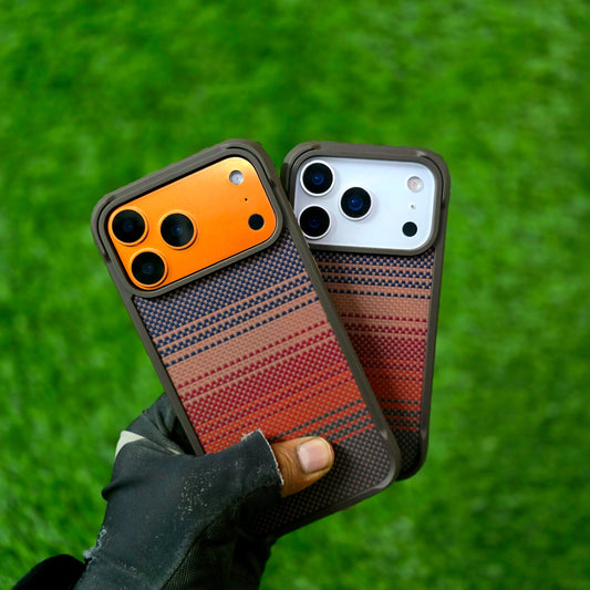 iPhone 17 Pro Max Aramid Carbon Fiber Texture Cover with Magsafe - Brown