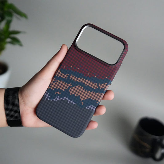 iPhone 17 Pro Max Carbon Fiber Texture Design Hard Pc MagSafe Case Cover RBO
