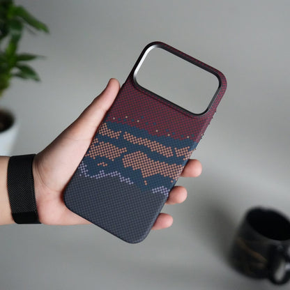 iPhone 17 Pro Carbon Fiber Texture Design Hard Pc MagSafe Case Cover RBO