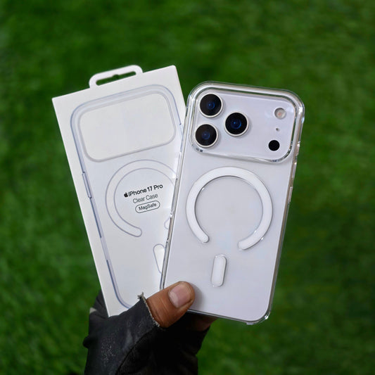 iPhone 17 Pro Max Crystal Clear Anti-Yellowing Original Transparent Magsafe Case